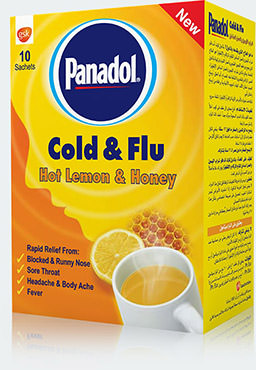 Panadol Cold and Flu Hot Lemon and Honey Sachet