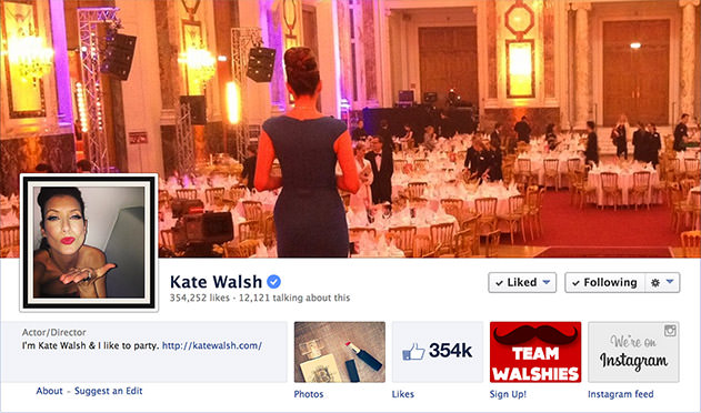 Kate Walsh Facebook Page