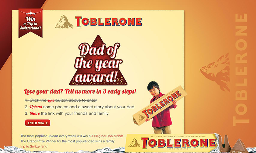 Toblerone Facebook App