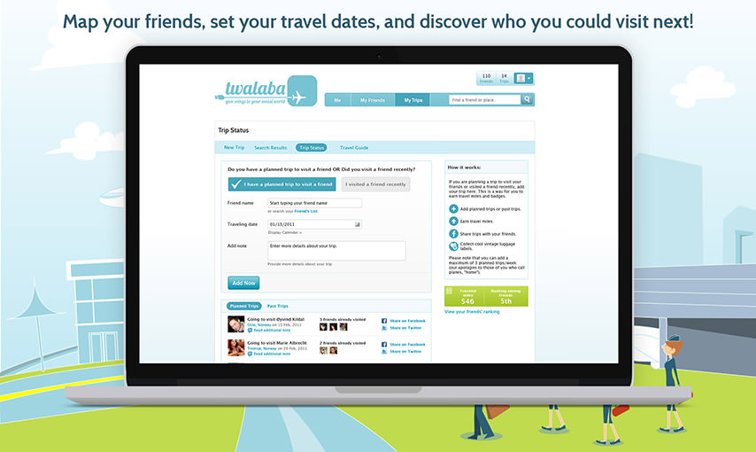 Travel web app